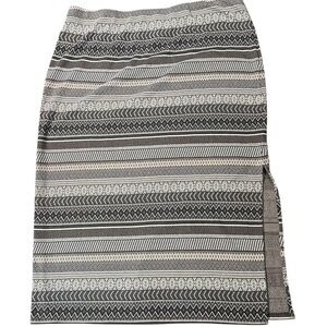 J. Jill Black and Gray Knit Skirt XL